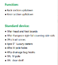 Vin Win 3 Function Electric ICU Bed